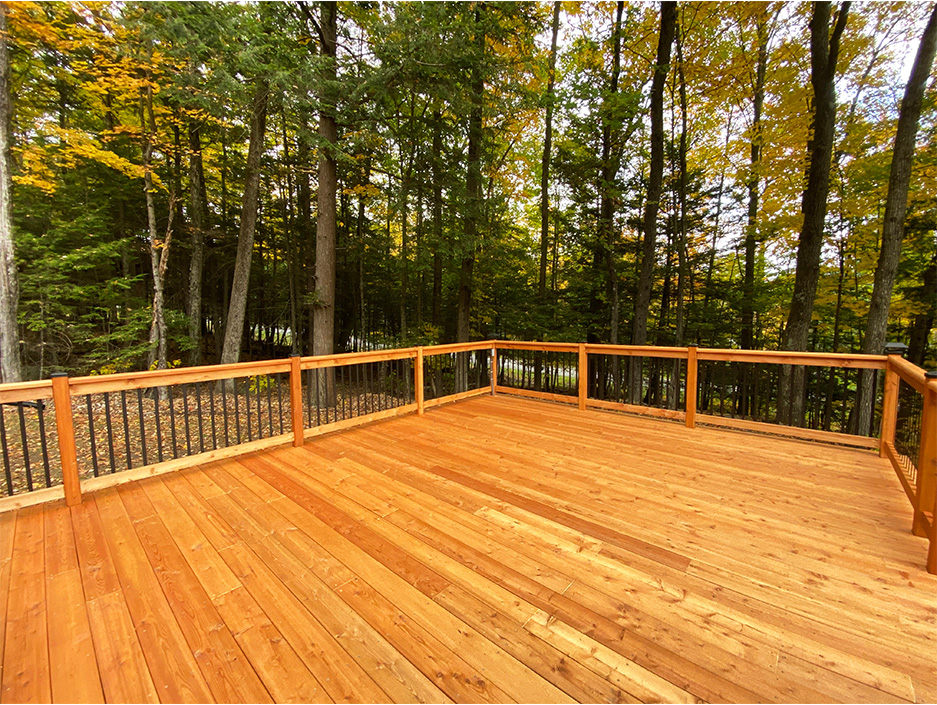 Siberian Larch Deck by Savvy Custom Builders