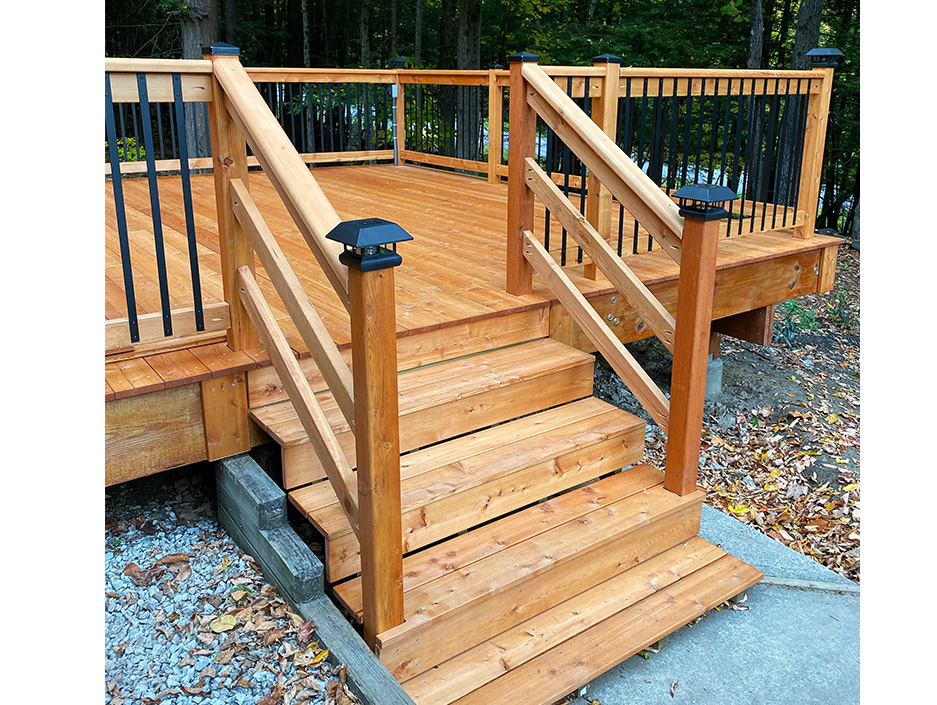 Siberian Larch Deck by Savvy Custom Builders