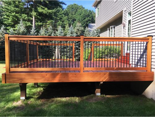 Red Balau Mahogany Deck by Savvy Custom Builders