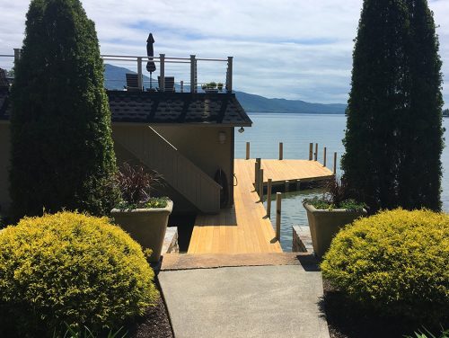 Siberian Larch Dock by Savvy Custom Builders