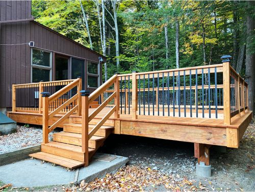 Siberian Larch Deck by Savvy Custom Builders