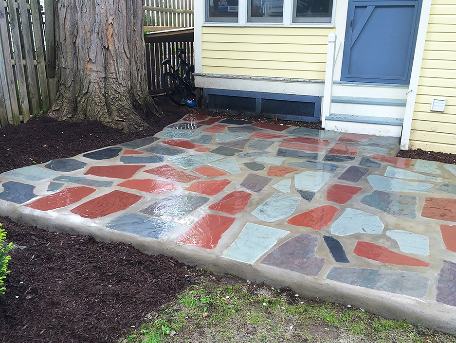 Slate Mosaic Patio
