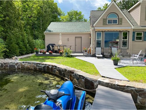 Cobble Stone Retaining Wall and Regrading