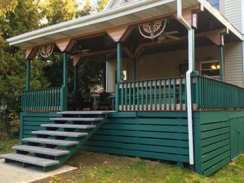 Deck Repair, Blue Stone Paver Staircase