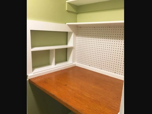 Built-In Fly Fishing Standing Work Table by Savvy Custom Builders