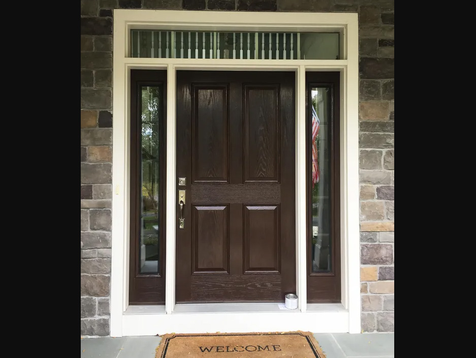 Front Door Refinished by Savvy Custom Builders