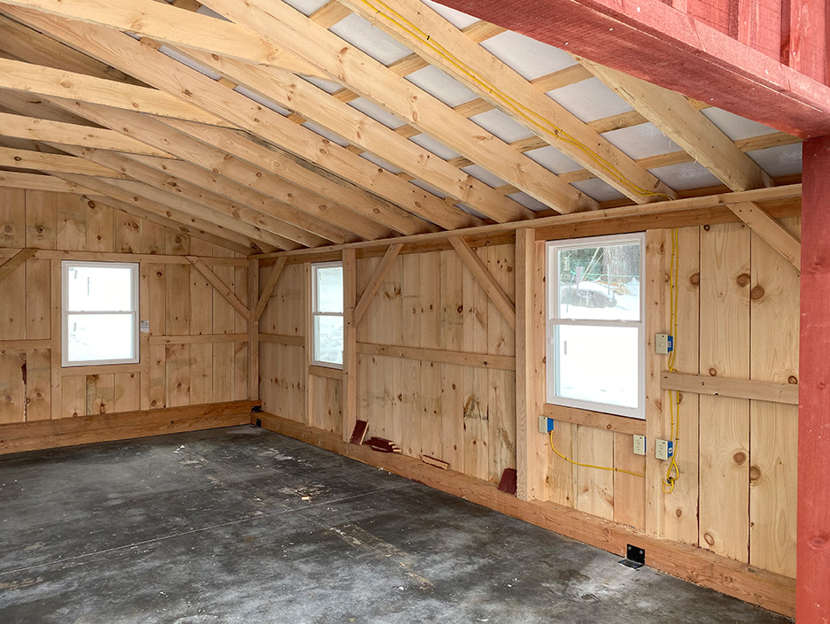 Amish-Built Garage Interior