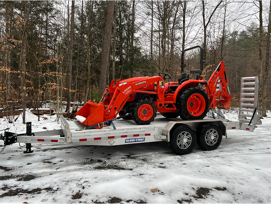 transporting excavation machine